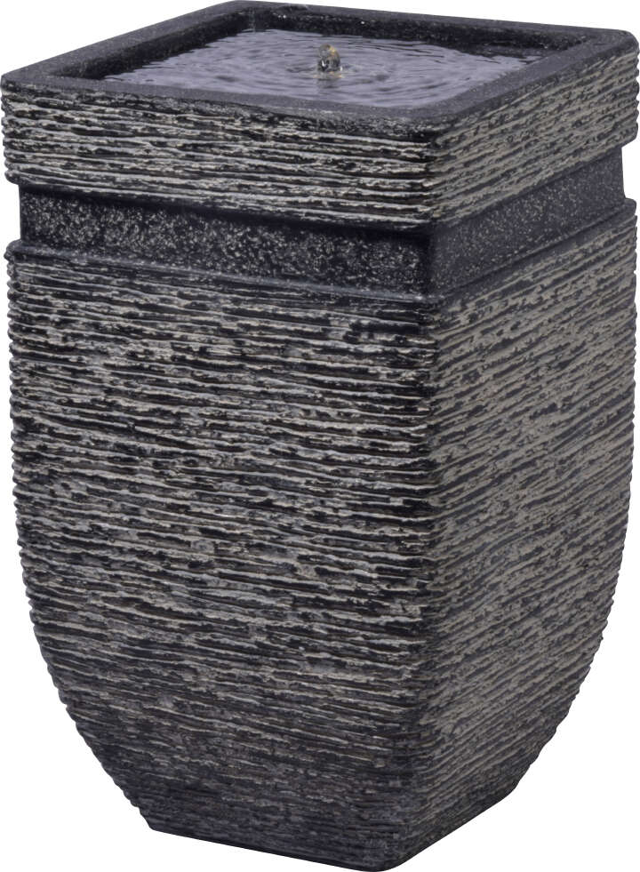 dobar Gartenbrunnen Hera mit LEDs und Solarpanel